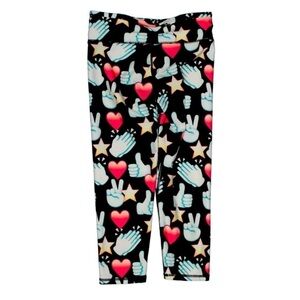 Gap Fit Kids Emoji print active legging pants medium girls legging
